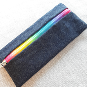 Estuche para bordar, cierre multicolor