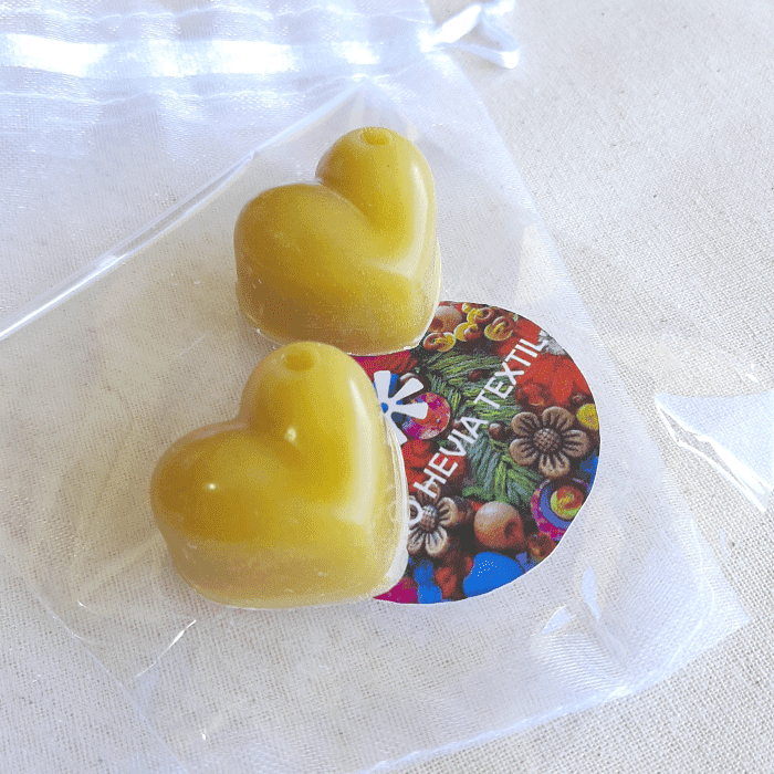 Cera de Abejas - 2 Mini Corazones