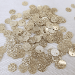 Lentejuelas Glitter Dorado Claro