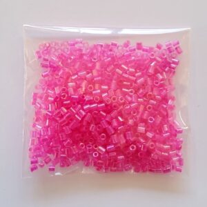 Mostacillas Tubo Fucsia 2mm