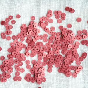 Lentejuelas Rosa Fuerte Satinado 4mm