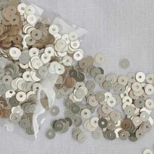 Lentejuelas Plata Antique Deluxe 4mm