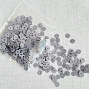 Lentejuelas Gris Satinado 4mm